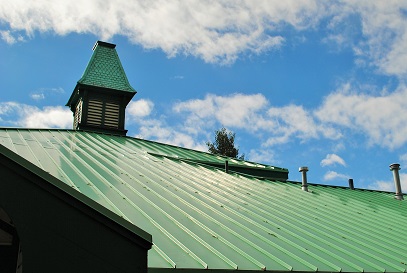 Link to School District section.  Image of school cupola.