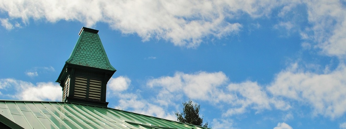 Hinsdale County School District RE-1 Board of Education.  Photo of school cupola.