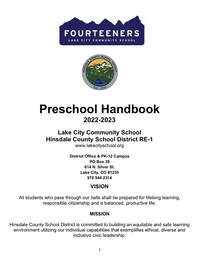 Early Learning Center Parent/Student Handbook